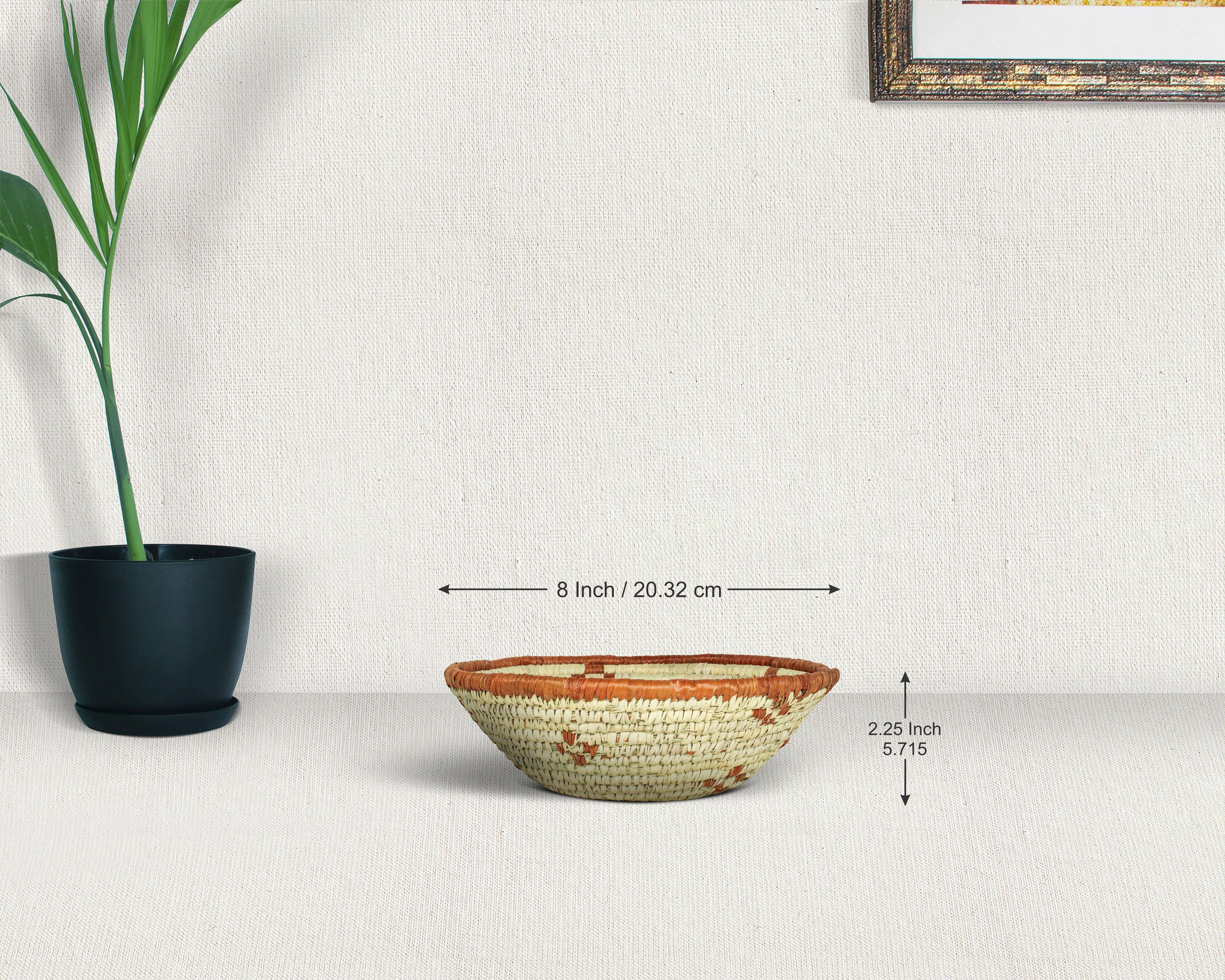 ArtisanalEmporiumLLC - Wholesale Basket - Handwoven Bowl Basket - Southwestern Basket - 8 inch dia4