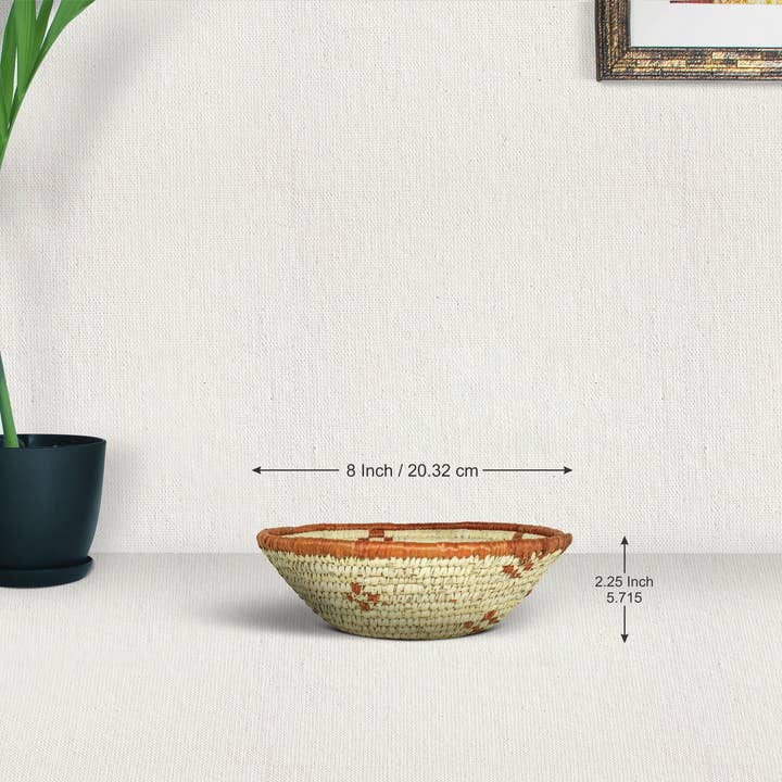 ArtisanalEmporiumLLC - Wholesale Basket - Handwoven Bowl Basket - Southwestern Basket - 8 inch dia4