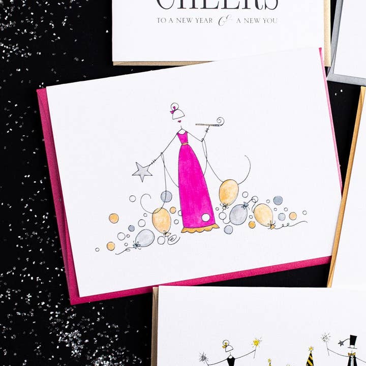 LO in LONDON® - Wholesale New Year's Card - "SPARKLE" NEW YEAR CARD4