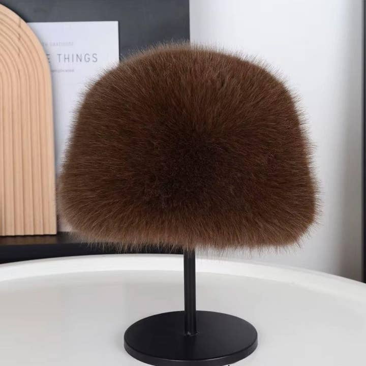 Oblige by G - Wholesale Bucket Hat - Women's - Plush Faux Fur Bucket Hat AT-6173