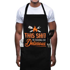 Funny Apron Gift Made With Love and Some Other Shit Apron for