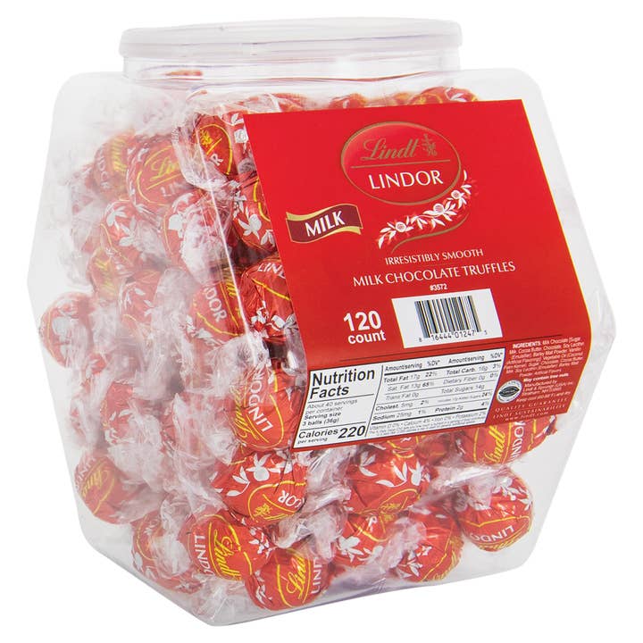 Lindt Lindor Milk Chocolate Truffles Candy Cane Gift Set for wholesale by Kelli's