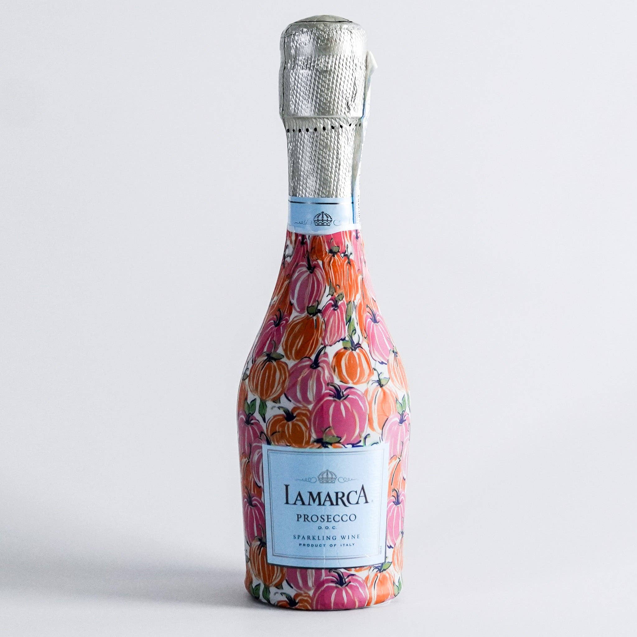 Beau Bottles – wholesale Presentpåse för vin – Beau Bottles Rosa och Orange Pumpor - MINI Prosecco Kollektion - Sexpack0