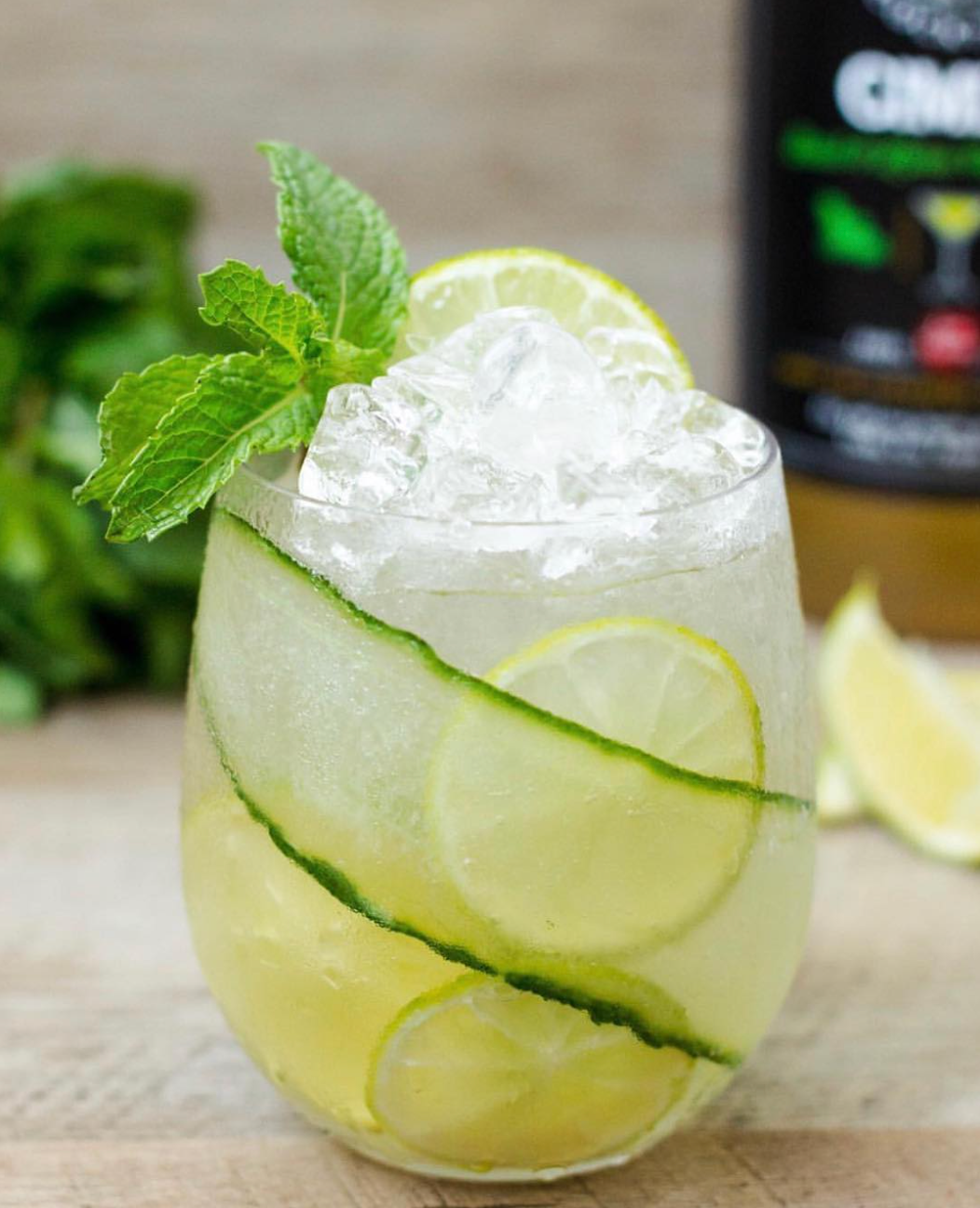 Crafted Cocktails - Vente Mélange/sirop pour cocktails - Mélangeur de cocktail sans alcool "Gimlet" au basilic Martini7