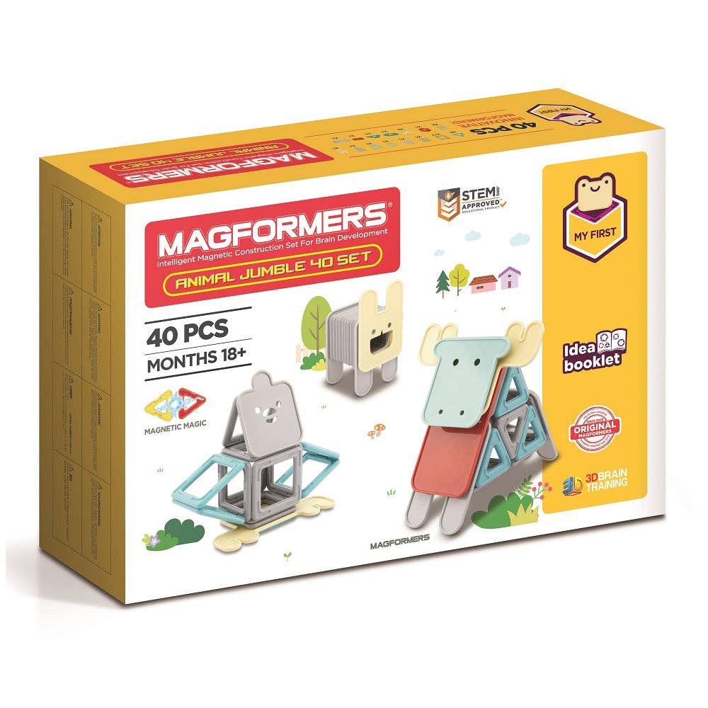 Magformers Australia - Wholesale Building set – Child - Magformers Magnetic Play - My First Animal Jumble 40 Set0