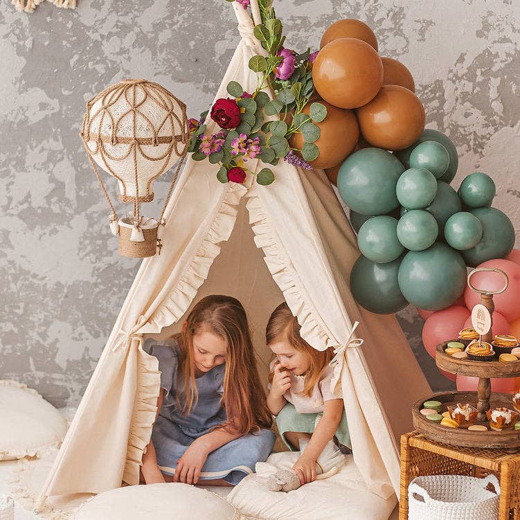 MINICAMP - Wholesale Tent - Kids - MINICAMP Teepee Tent for Kids with Ruffled Trim1