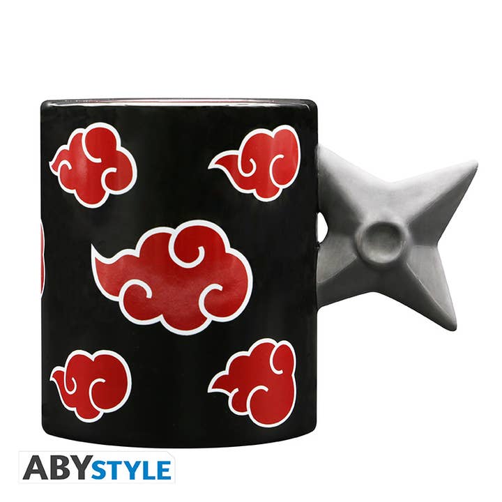 Naruto Shippuden Akatsuki Clouds 3D Shuriken Handle Mug 16Oz for wholesale by ABYstyle