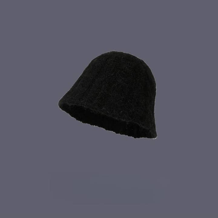 Funkyrel® Atzbranding Limited - Wholesale Bucket hat – Women's - Haila - Solid Color Knitted Bucket Hat
