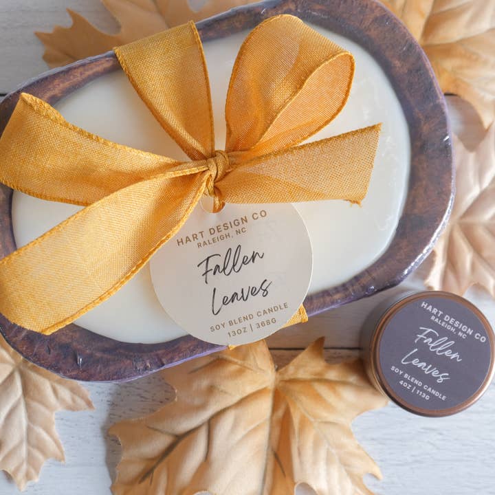 Hart Design Co - Wholesale Jar/Filled Candle - Fallen Leaves | Cozy Autumn Candle Collection