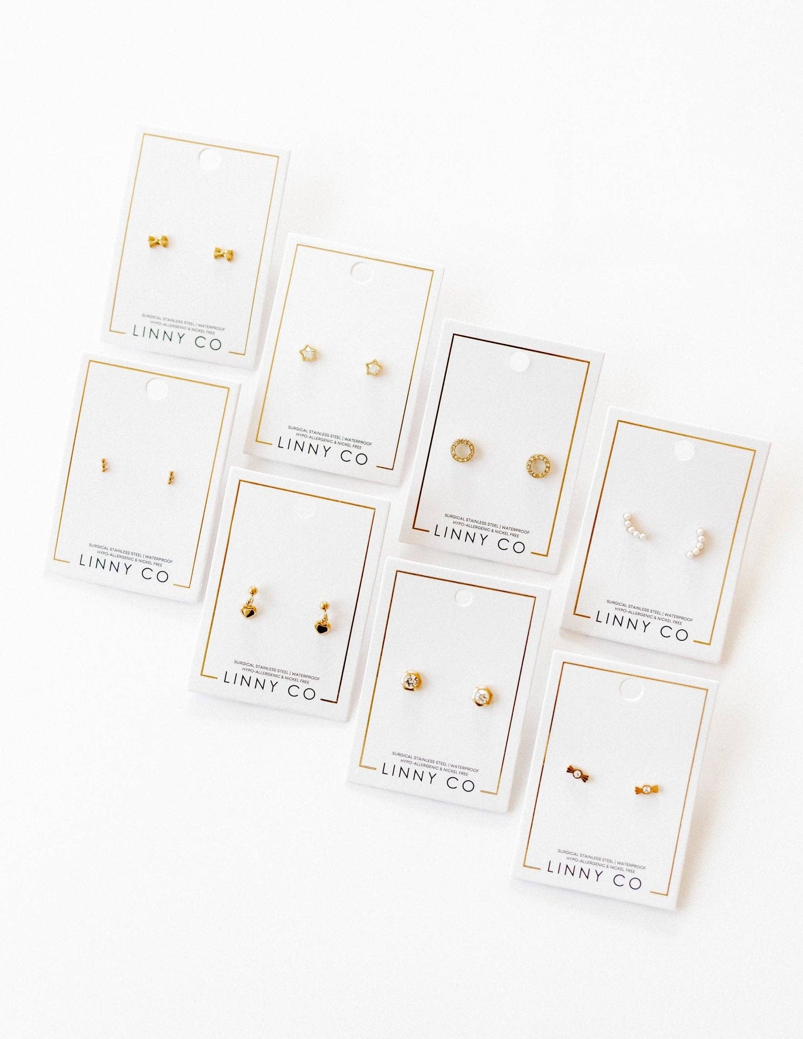 LINNY CO - Wholesale Stud/Post Earrings - Screwback Stud Earrings - Kate Candy Gold6