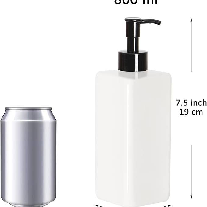 Youngever - Wholesale Atomizer Bottle - Youngever Plastic Pump Bottles(White Bottle with Black Pump)1