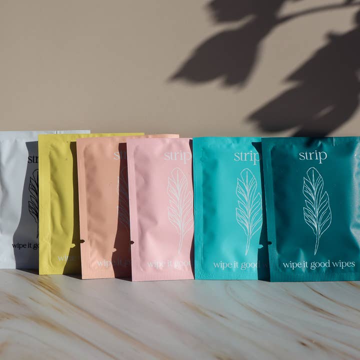 Just The Strip - Wholesale Face & Body Wipes - Wipe it Good Personal Wipes 12 Pack