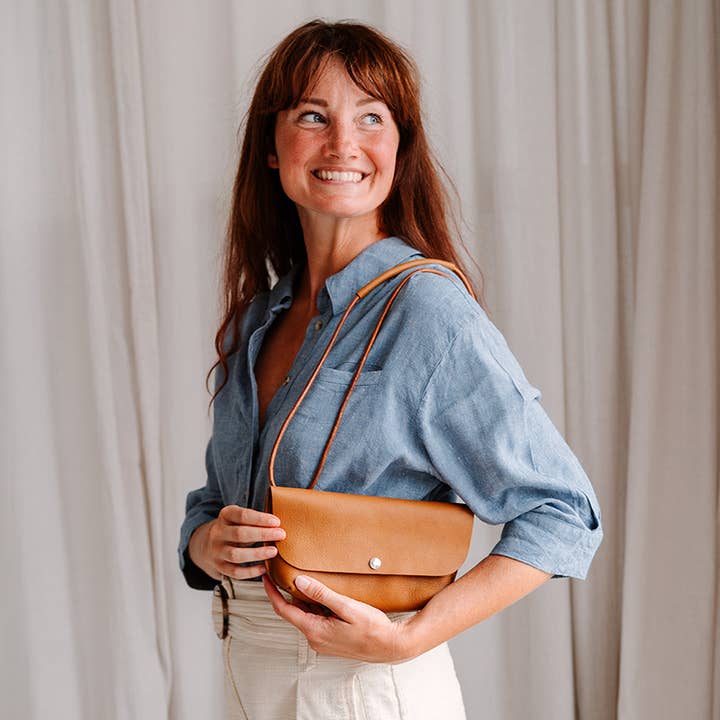 Keecie - Wholesale Shoulder Bag - Women's - Bag, Secret Garden, Cognac used look8