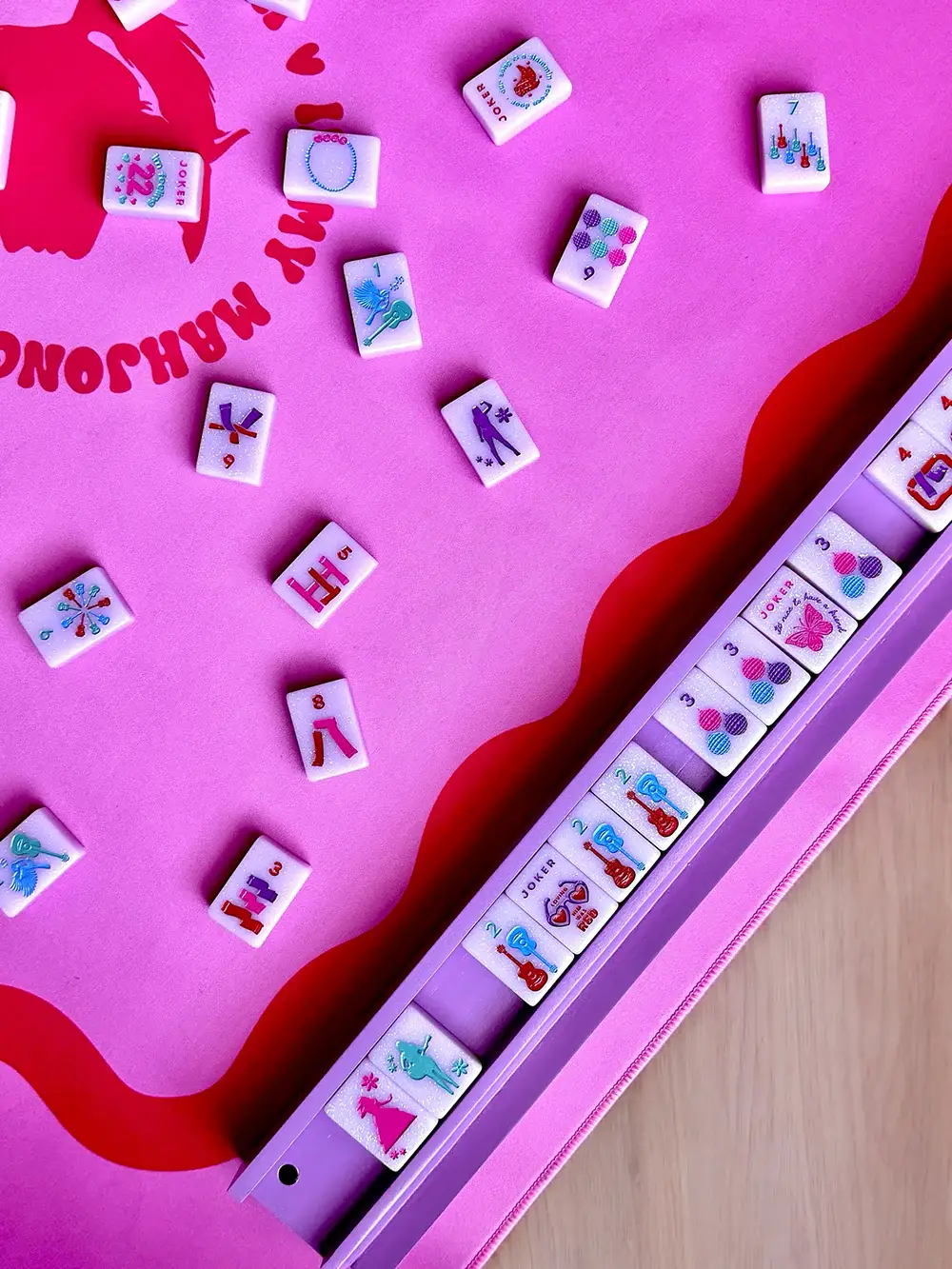 Peace Love Mahjong - Wholesale Board Game - Mahjong Racks & Pushers (Set of 4)7