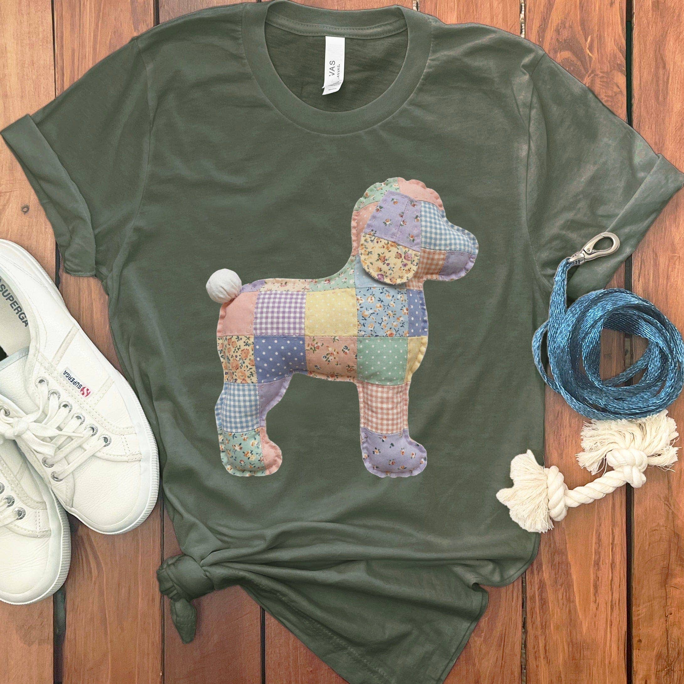 Puppy Jo - Wholesale Screen Printed T-Shirt - Women's - Faux Pastel Quilted Doodle T-Shirt3