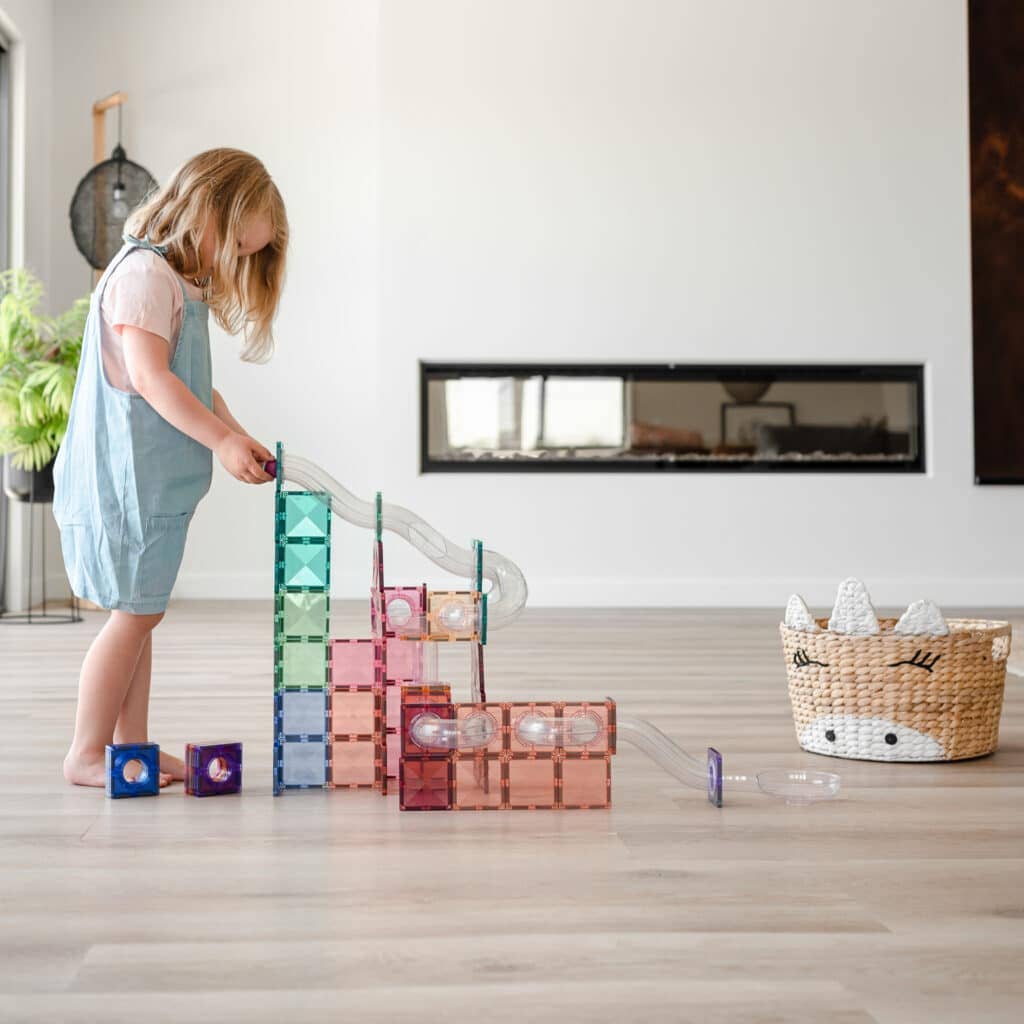 CONNETIX - Wholesale Building Set - Kids - CONNETIX Pastel Ball Run Expansion Pack, 80 Pieces4