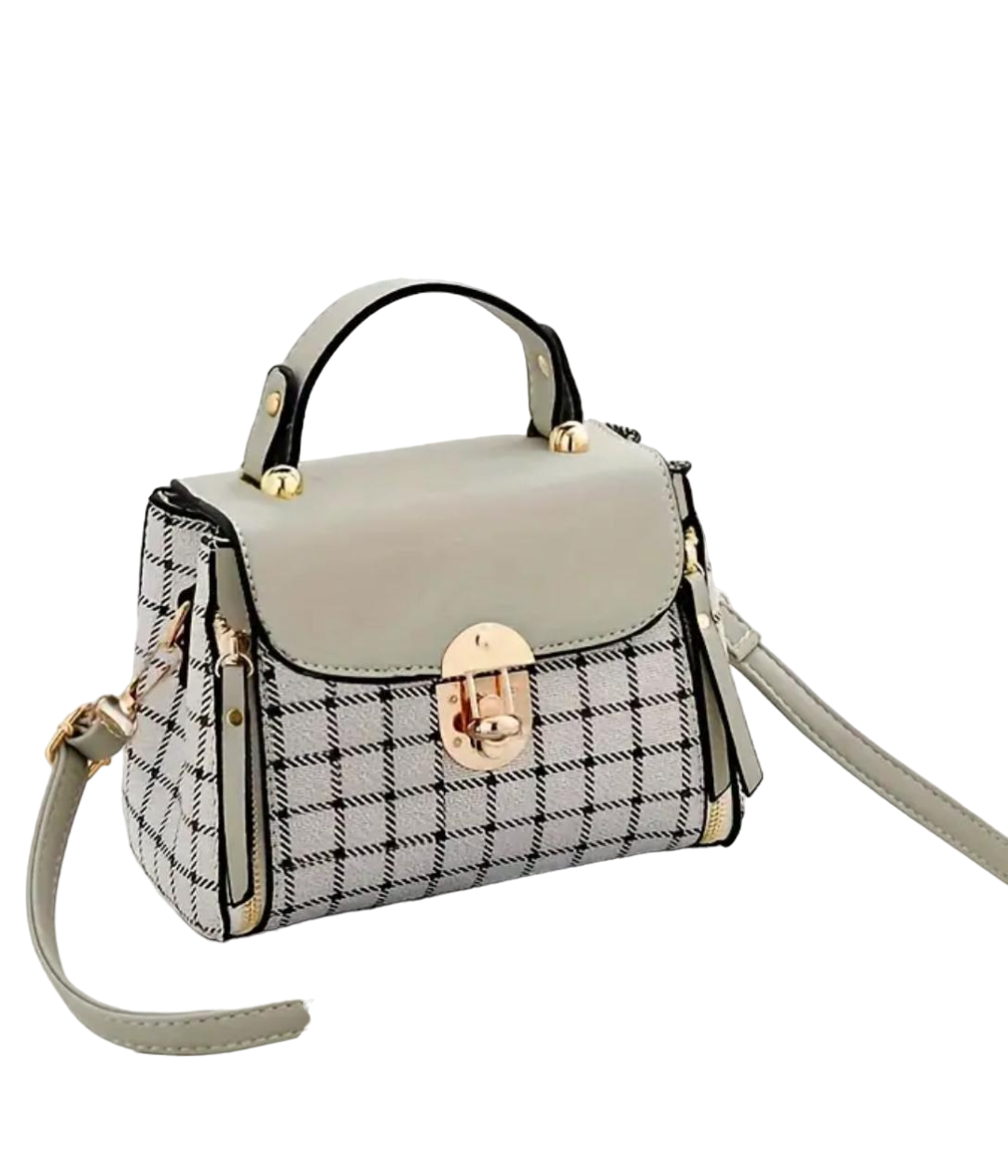 AR New York - Wholesale Crossbody Bag - Women's - 7372 - Plaid Patterned Crossbody Handbag4
