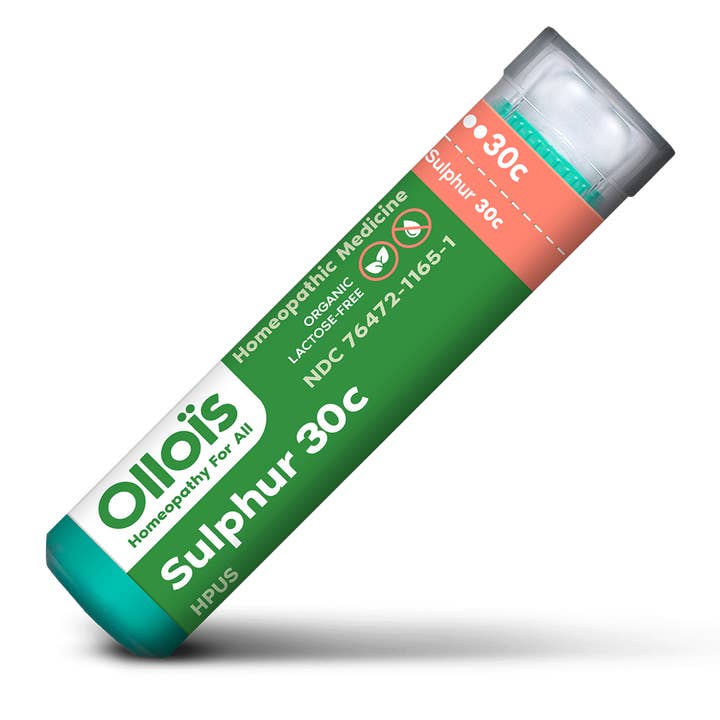 Olloïs Sulphur 30C Vegan Organic, 80 Homeopathic Pellets for wholesale by Ollois