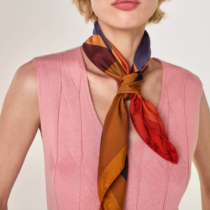 Rodier - Wholesale Scarf - Women's - Geometric silk square2