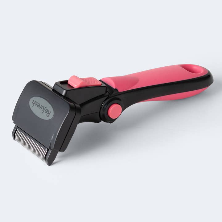 Pink (PINK) Gentle Deshedding Brush for Pets with Long Hair for wholesale on Faire1