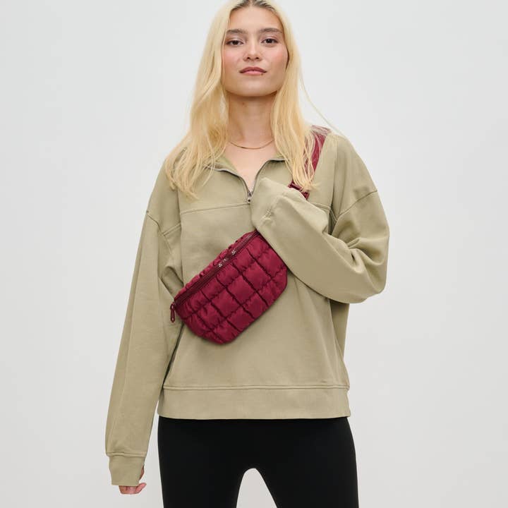 Sol and Selene - Wholesale Belt Bag - Women's - Resurgence - Quilted Puffer Nylon Belt Bag