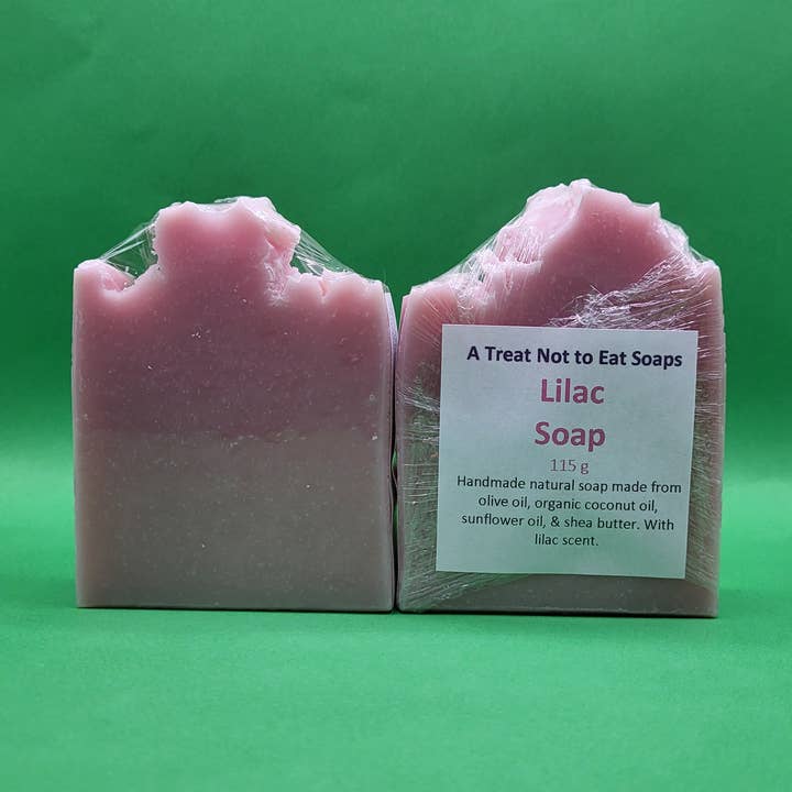 Lilac Soap for wholesale by A Treat Not to Eat Soaps