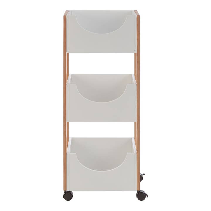 Interiors by Premier - Wholesale Free Standing Shelf - Nostra 3 Tier Storage Trolley