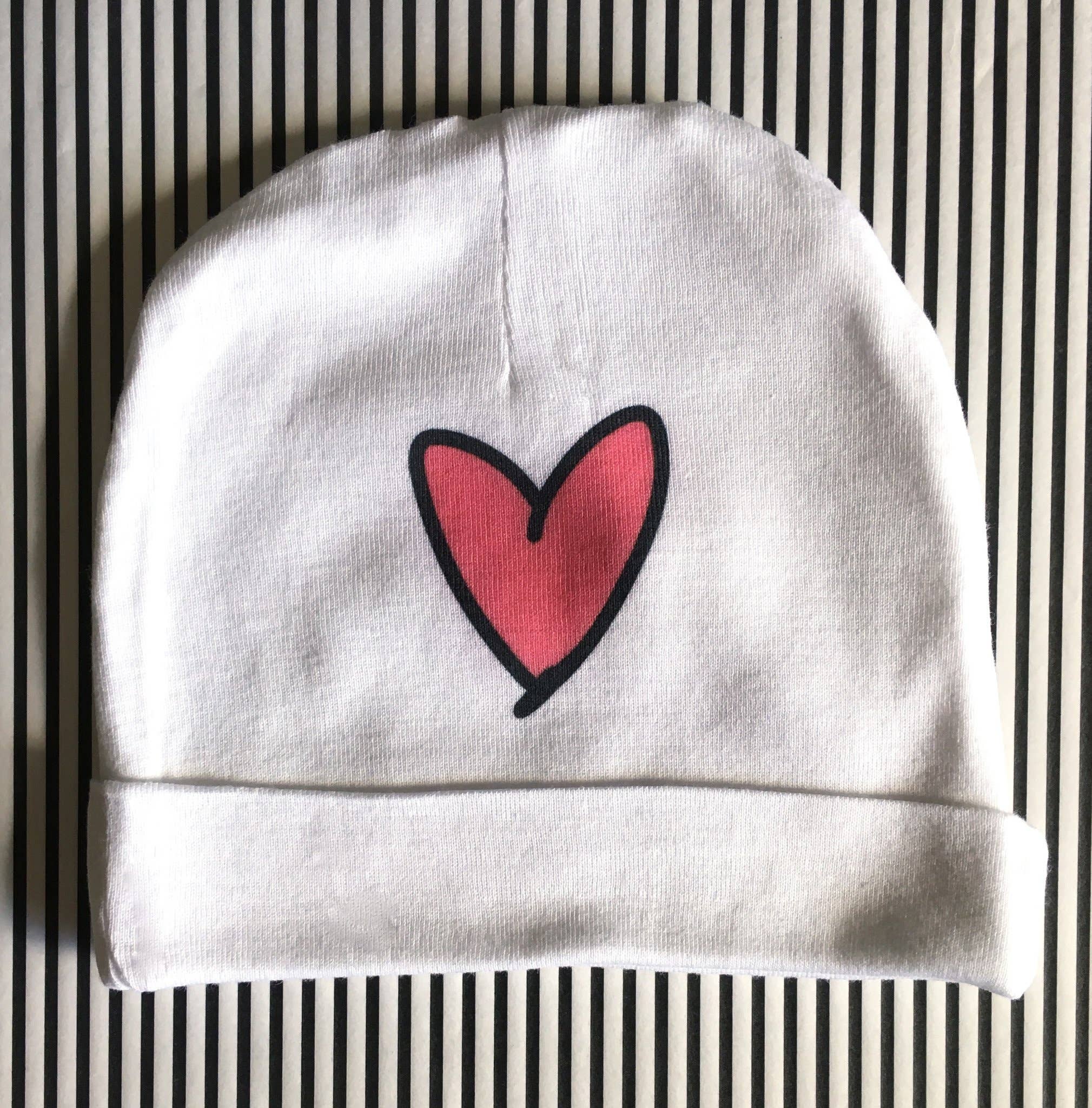 REMOVED BRAND - Wholesale Beanie - Kids - I Heart Pink Beanie0