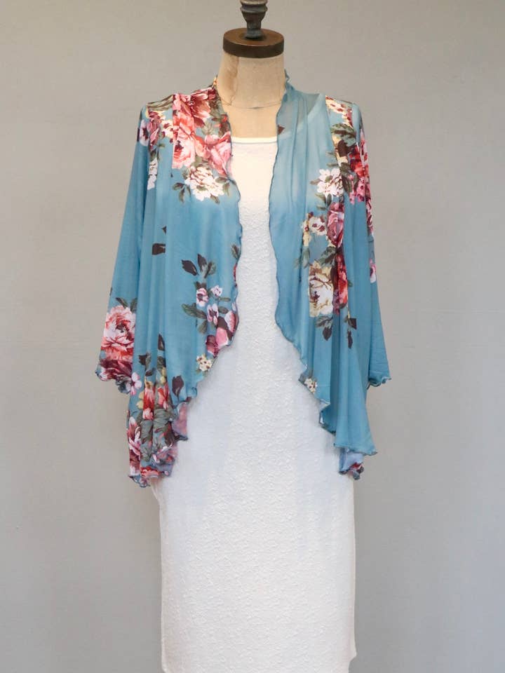 5212 - Alice Mesh Cardi SPECIEL FORSENDELSE BLOMSTER for engroshandel hos Laura Hlavac