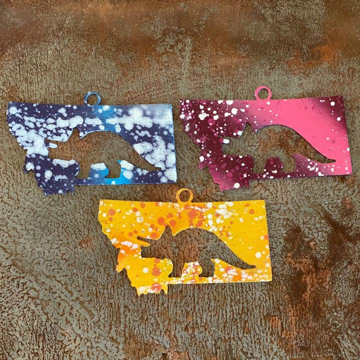 State Triceratops Ornament for wholesale by Cut-n-rust LLC