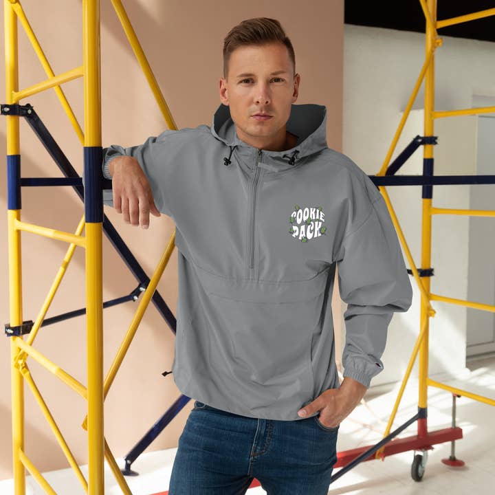 Cookie Pack X Champion Packable Jacket for wholesale by TheStashHouse