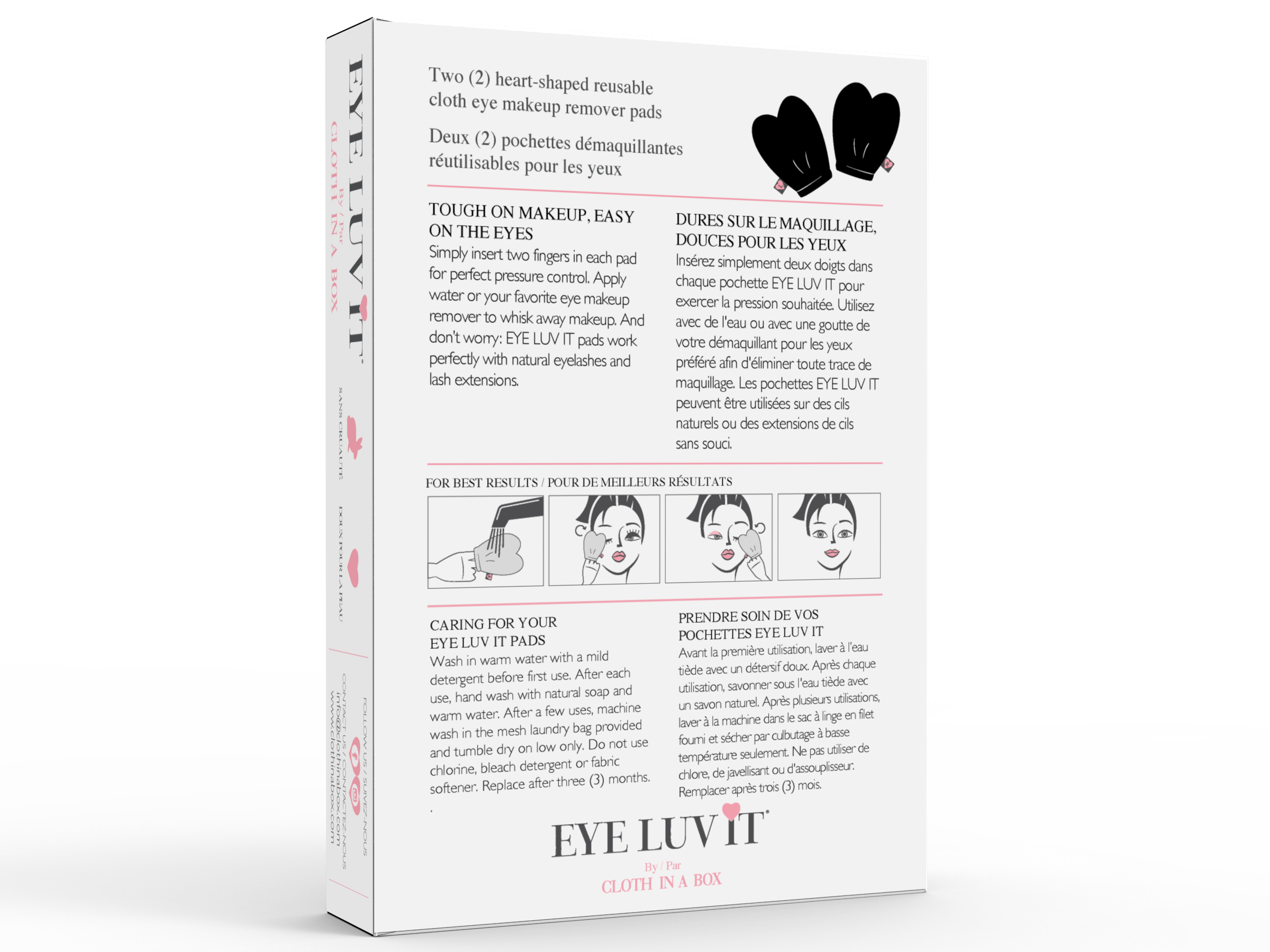 Cloth in a Box - Wholesale Makeup Remover - Eye Luv It™ - Eye Makeup Remover Pads5