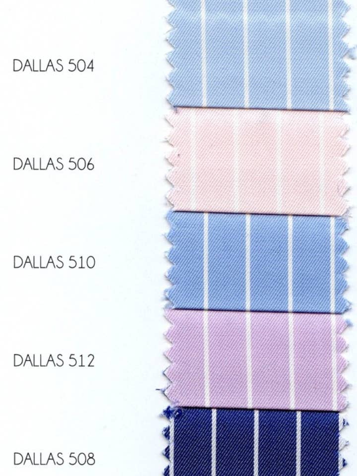 120/2 Vollzwirn Popeline 100% Baumwolle Handgemacht in Italien - Gestreift für den Großhandel von HENRIK