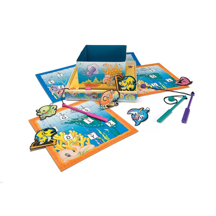 AB SEAS Magnetic Alphabet Fishing Game for wholesale by Discovery Toys