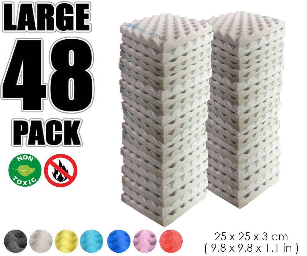 Arrow Zoom Limited - Wholesale Wall Accent - 48 Pcs Egg Crate Foam KK105219