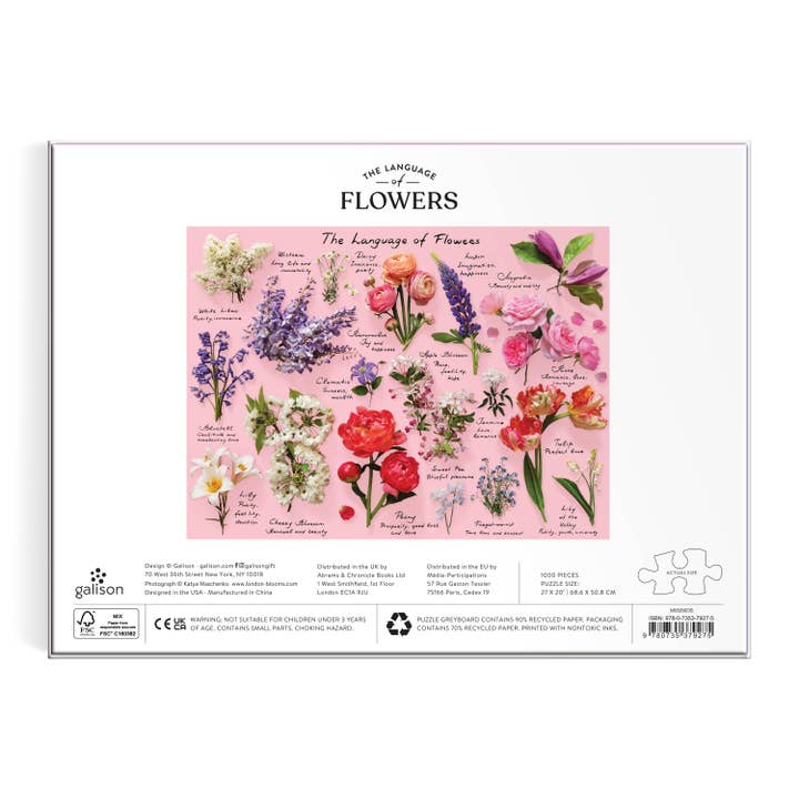Chronicle Books - Wholesale Puzzle - Adult - Language of Flowers 1000 Piece Puzzle3