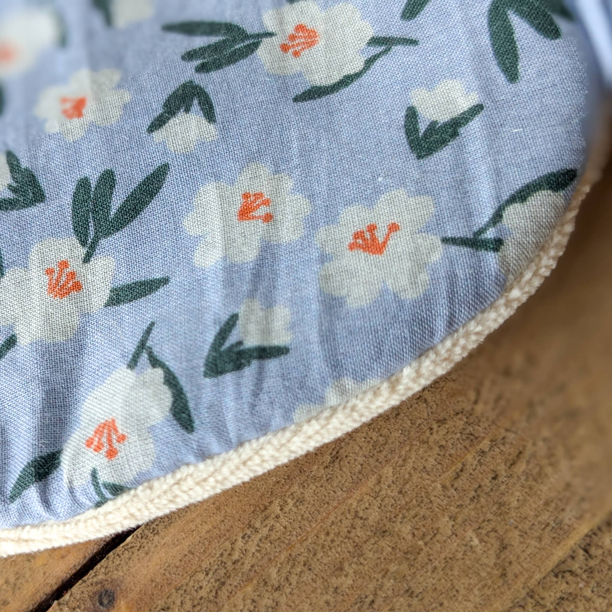 Shakti.ism - Wholesale Sleep/Eye Mask - Nepali cotton velvet sleep masks with floral design, blue2