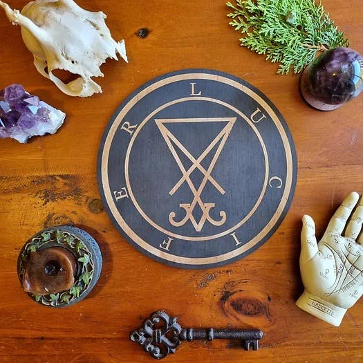 Yiska Designs - Wholesale Meditation Supplies - Lucifer Sigil Altar Tile