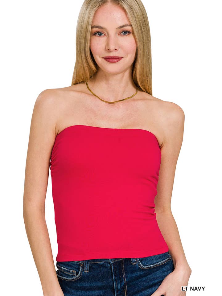 42POPS - Wholesale Bustier - Women's - ",..Cotton Built In Bra Tube Top