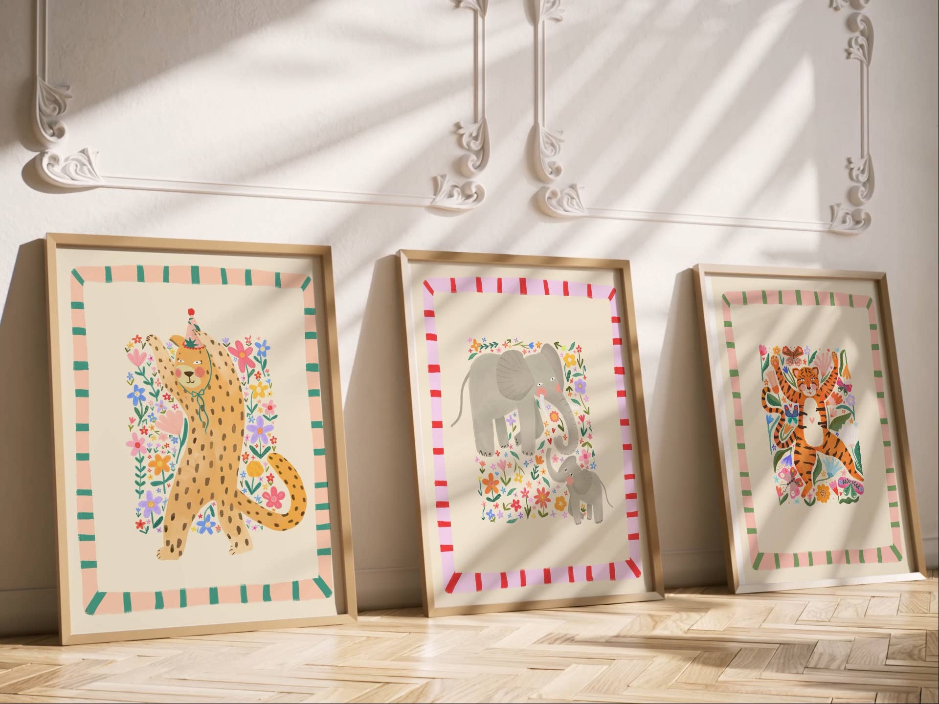 Kate Fox Design - Wholesale Art Print - Luna Leopard, Kids Art Print, Colourful Art, Fun Art, Animal2