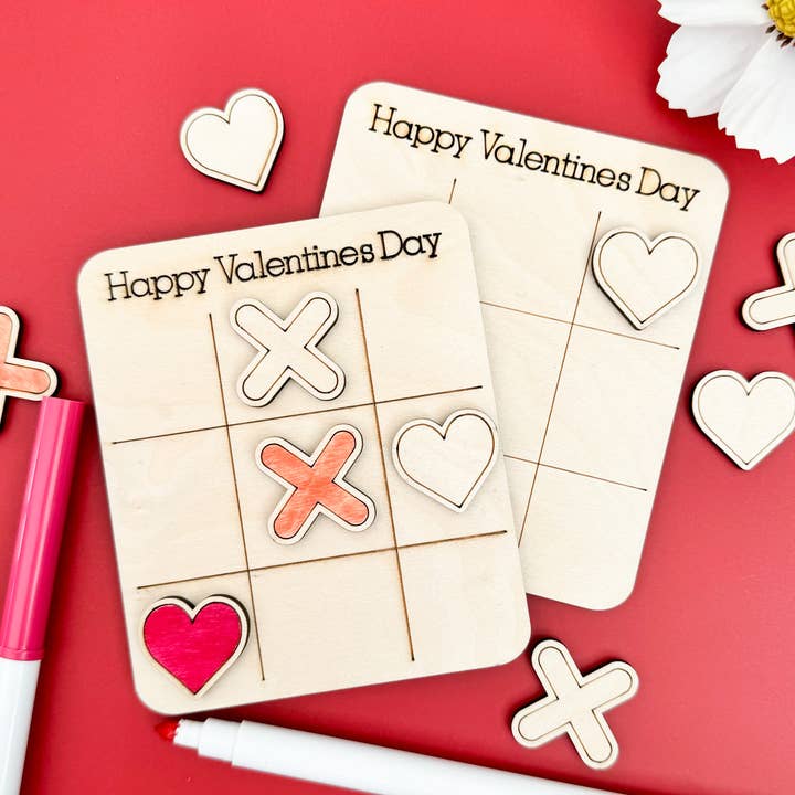 Mini Valentine's Day Games - Tic-Tac-Toe Game for wholesale by Birch House Games & Gifts
