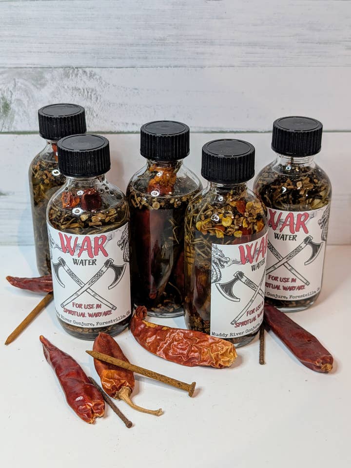 War Water for Spell Casting and Ritual Work for wholesale by Muddy River Conjure
