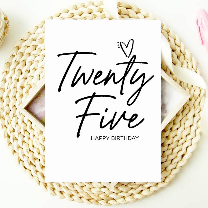 25th Birthday Card For Son or Daughter, Turning Twenty Five for wholesale by Coco Press