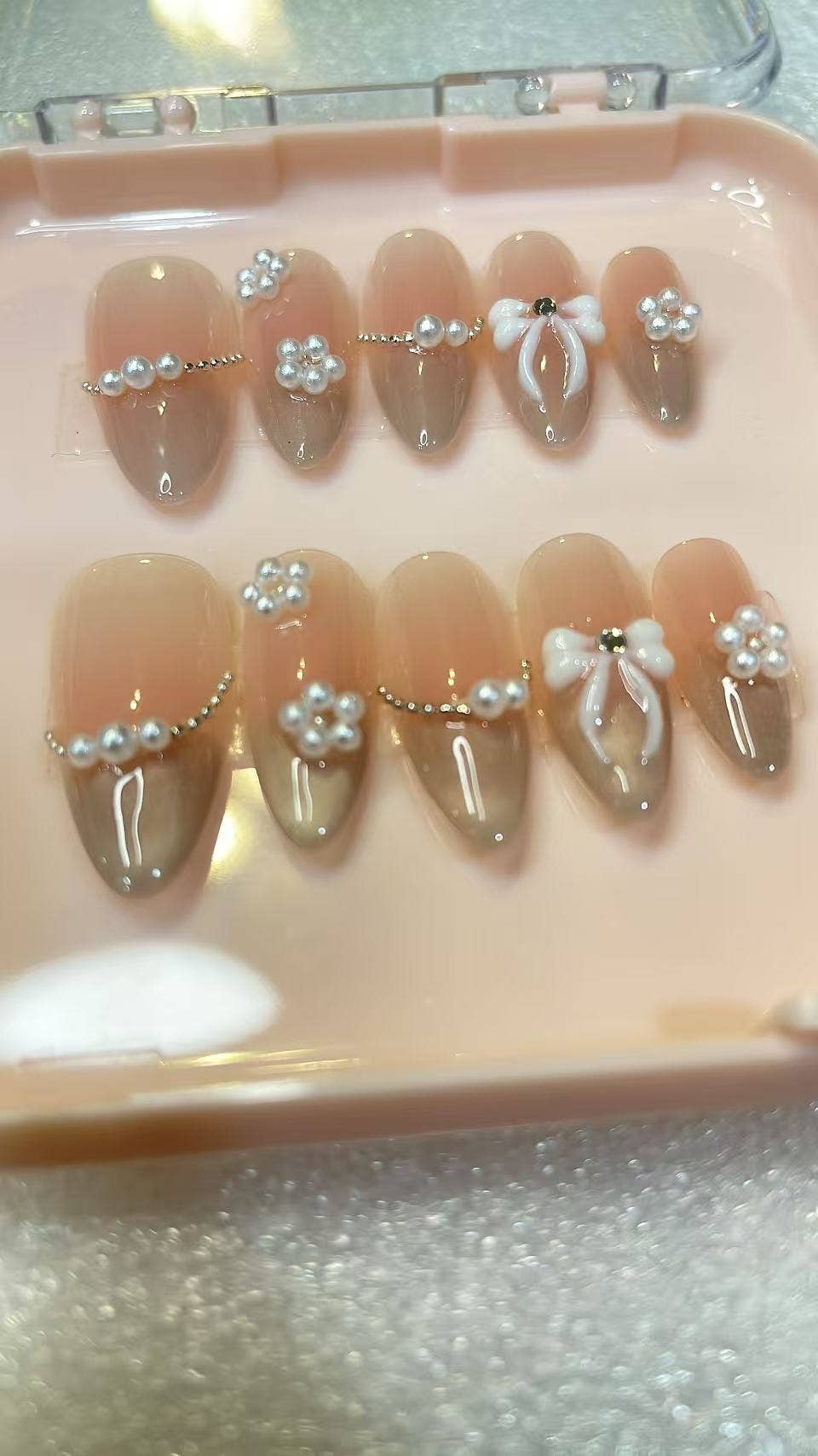 Azurenailshop - Wholesale Press-On/Fake Nails - Azurenailshop Press on nails, Almond shape popular nails4