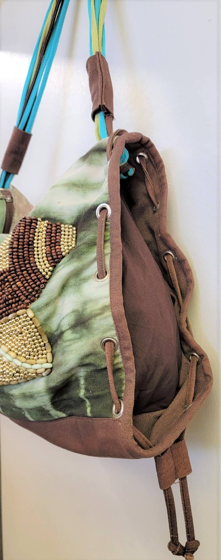 Ricki designs – Engroshandel Skuldertaske – Kvinder – BOMULD LÆRRED STOR SKOLETASKE/GYM TASKE4