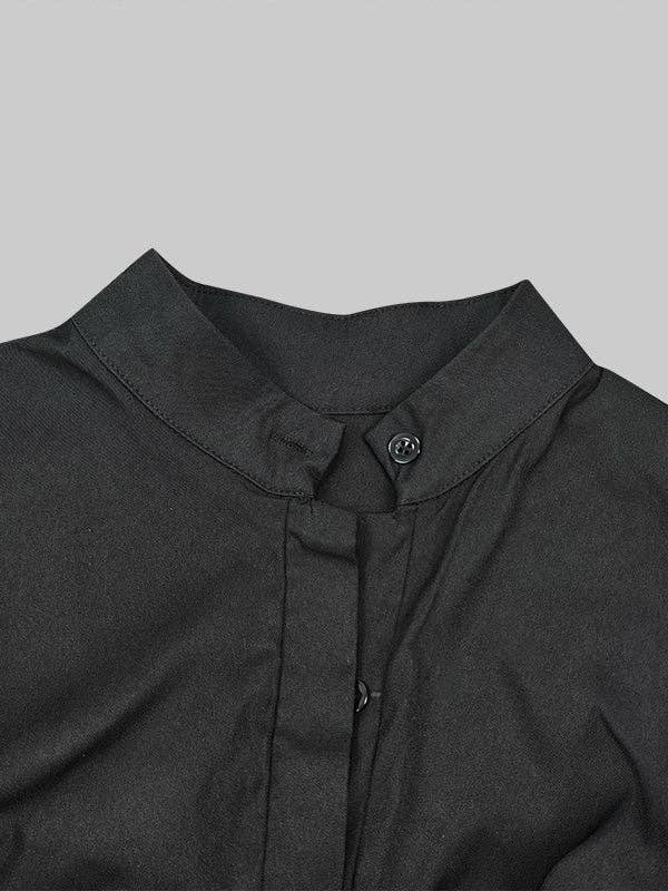 Plush Looks - Vente Combinaison – femme - Combinaison à manches longues, ample, boutonnée, sans ceinture, couleur unie, col en V8