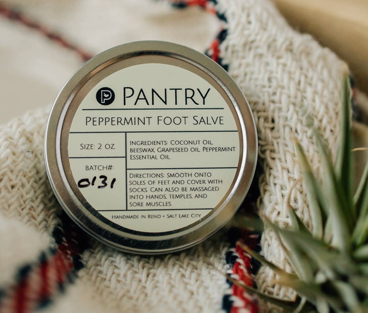 Pantry Products - Skin, Body, + Wellness - Wholesale Foot Cream - Peppermint Foot Salve - Natural Pedicure + Heel Balm1