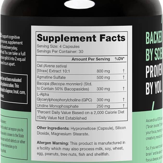 Legion Athletics, Inc. - Wholesale Oral Supplement/Vitamin - Legion Athletics Ascend Nootropic - 30 Serv