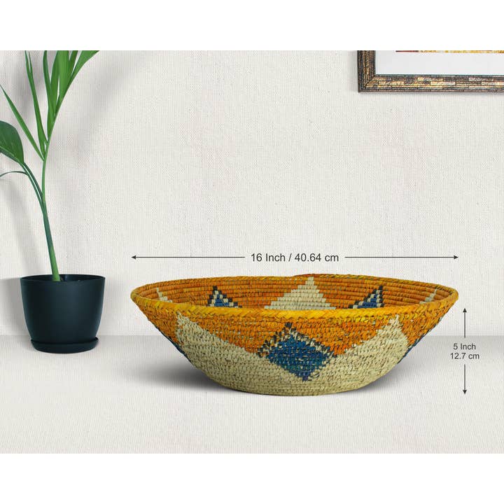 ArtisanalEmporiumLLC - Wholesale Basket - 16 Inch Handwoven Hanging & Storage Bowls3