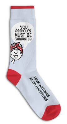 Funatic - About Face Designs - Nice Enough Merch Co - Wholesale Socks - Unisex - You Assholes Socks | Funny Unisex | Funatic10
